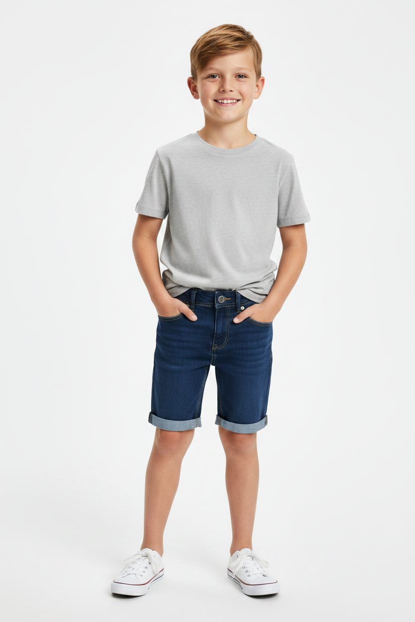 Short jogg-jeans Bleu foncé