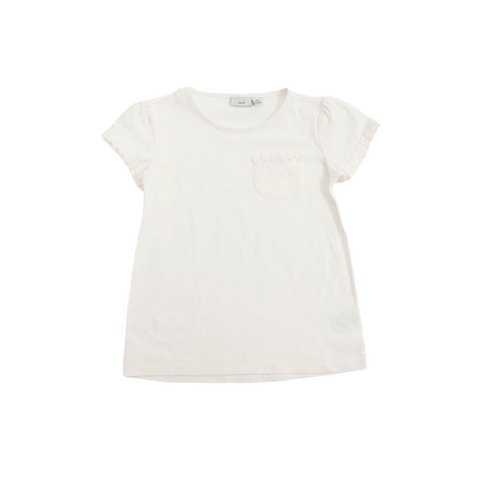 T-shirt uni Petites fleurs