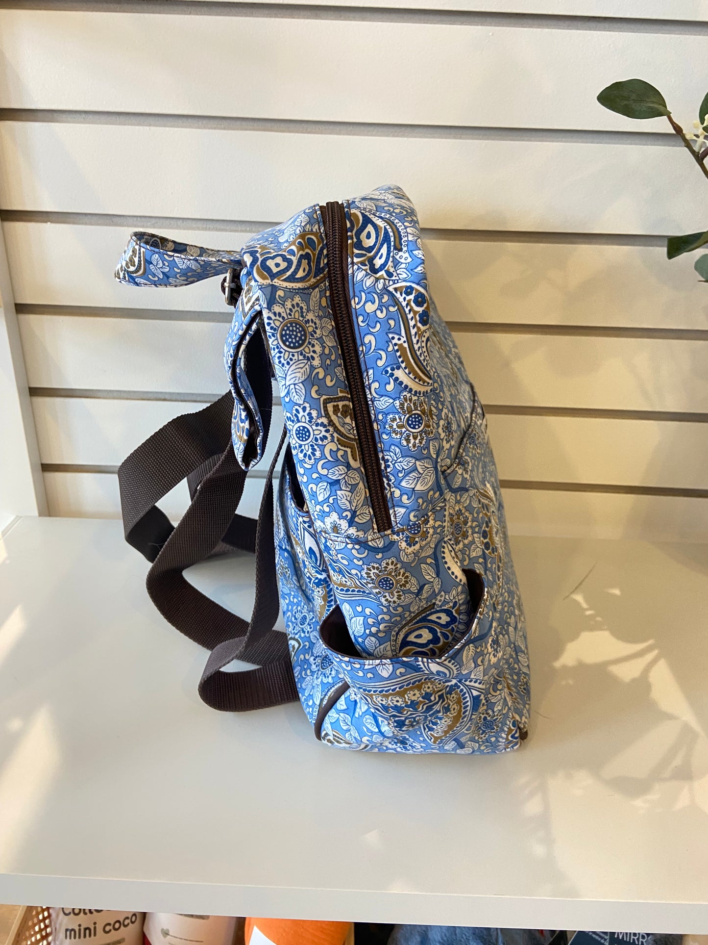 Sac à couche design bleu en sac à dos