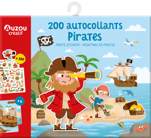 200 autocollants | Pirates