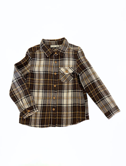 Chemise à carreaux en flanelle