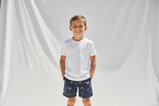 Short maillot Noir scorpion