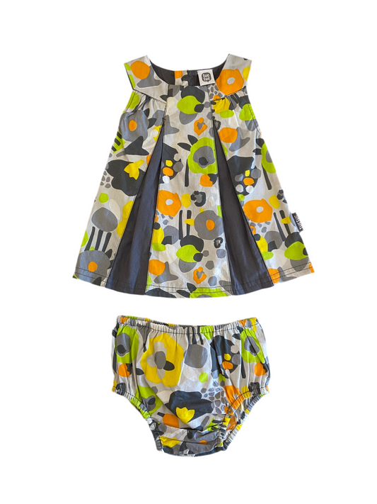 Ensemble  2 pièces robe et cache couche coloré