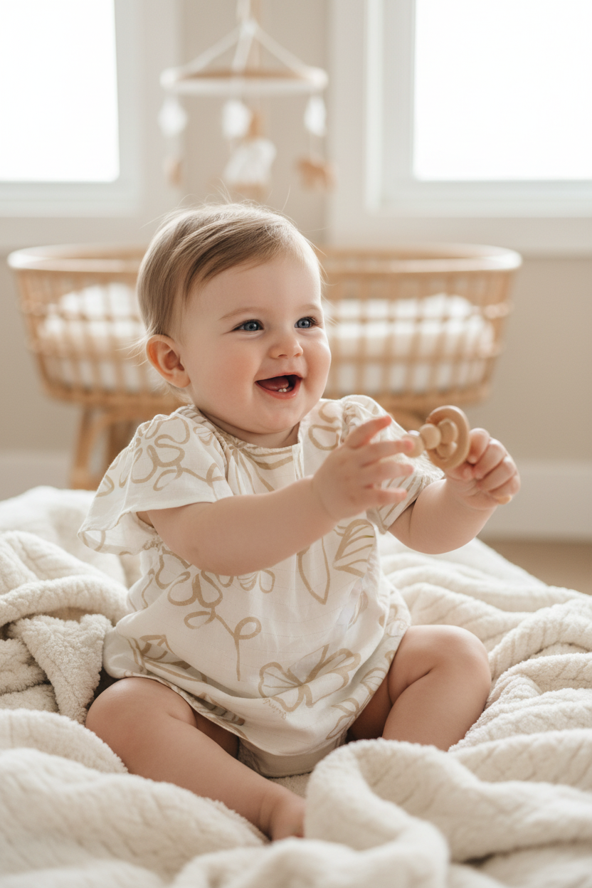 Robe fleurie beige