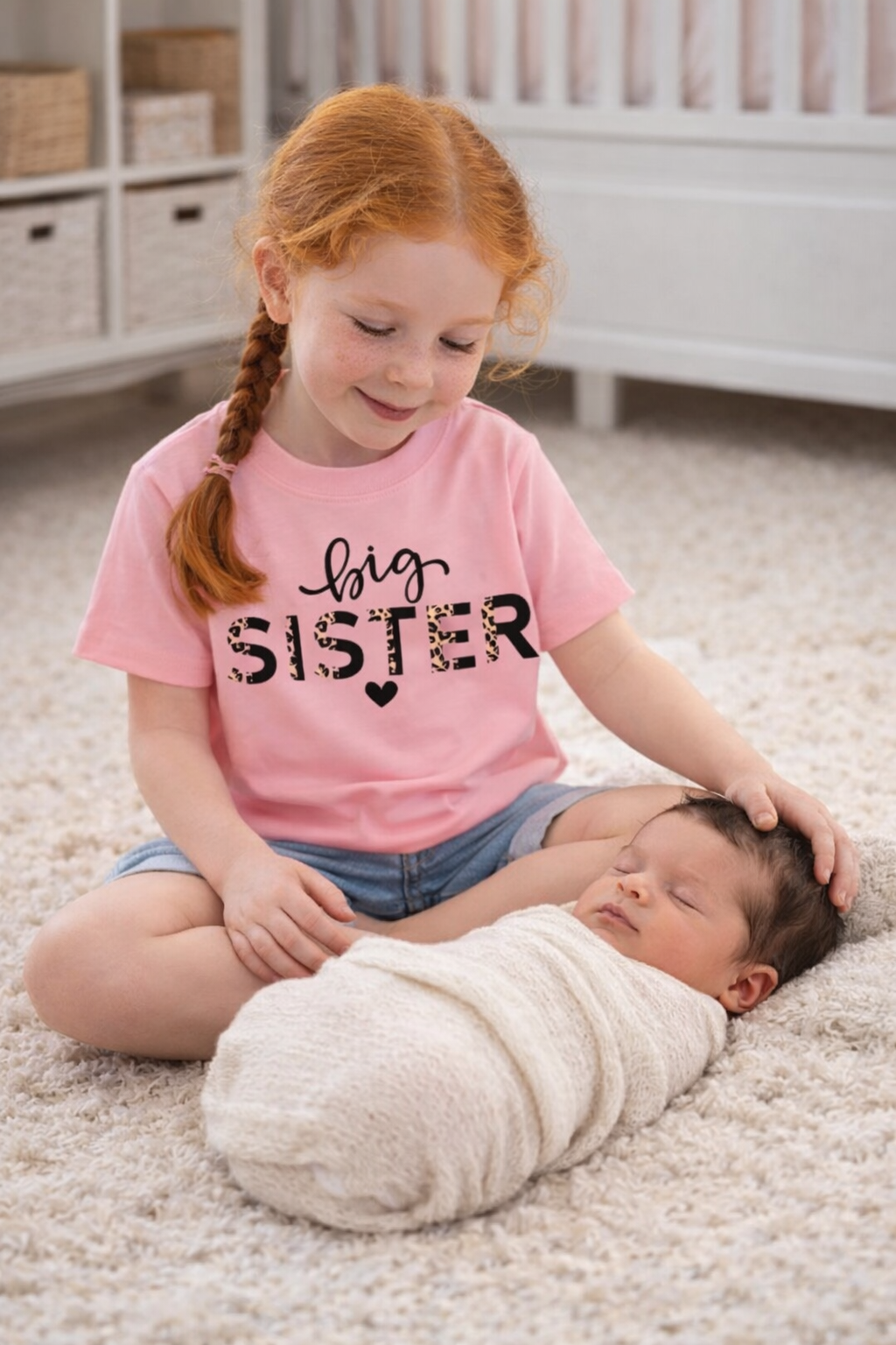 T-Shirt Grande Soeur - Rose