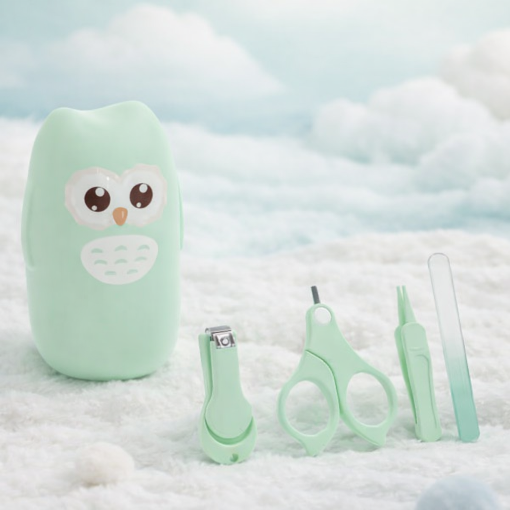 Set Soins des Ongles bébé – Collection Hibou Vert