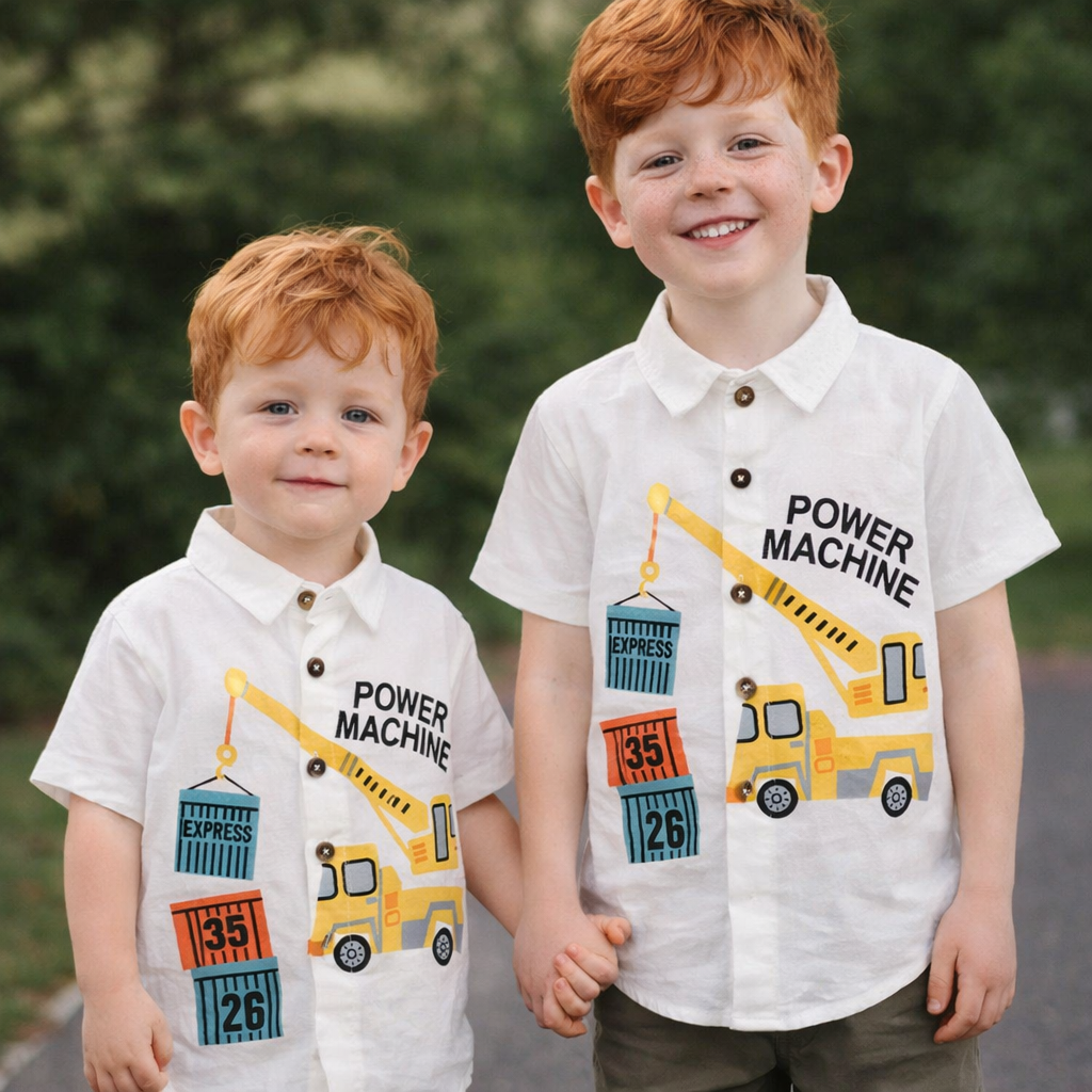 Chemise Power Machine , Blanc