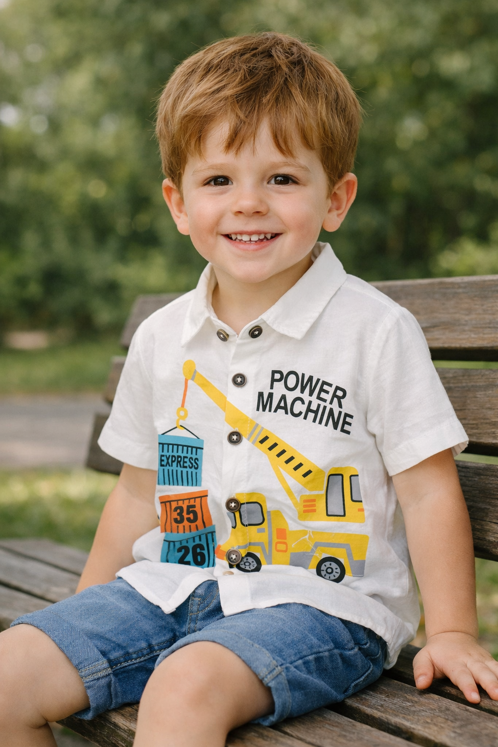 Chemise Power Machine , Blanc