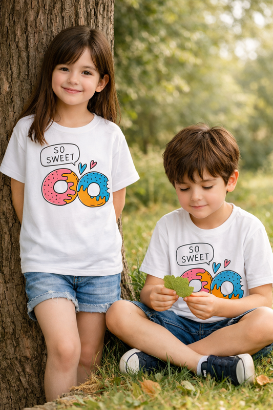 T-Shirt Décontracter Beigne So Cute - Blanc -