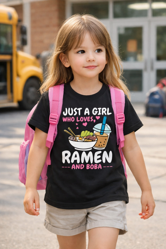 Chandail J' aime les Ramen - Modèle Noir