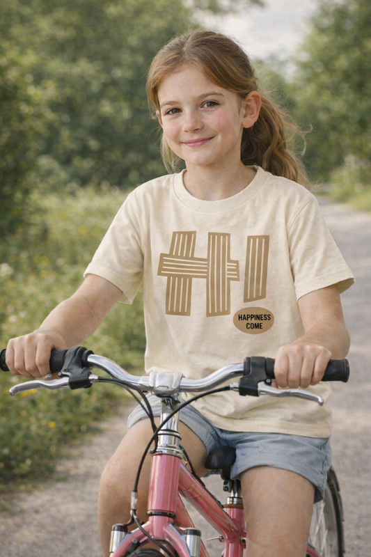 T-shirt H! -Créme