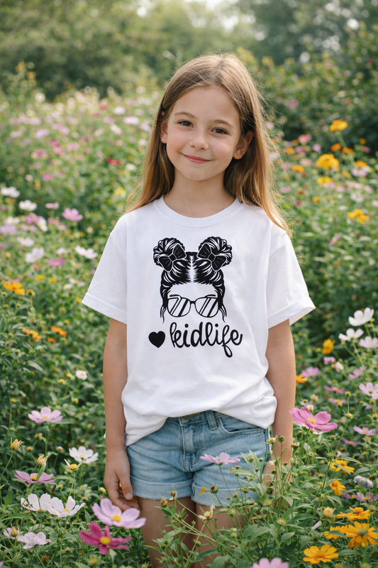 T-Shirt Stylé Liedlife = Vie de Rêve - Blanc