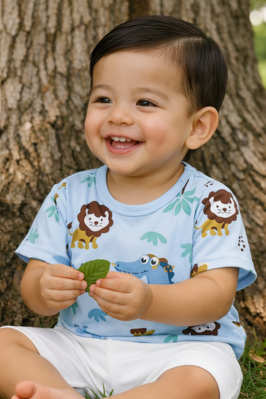 T-shirt Lion sous les Palmiers