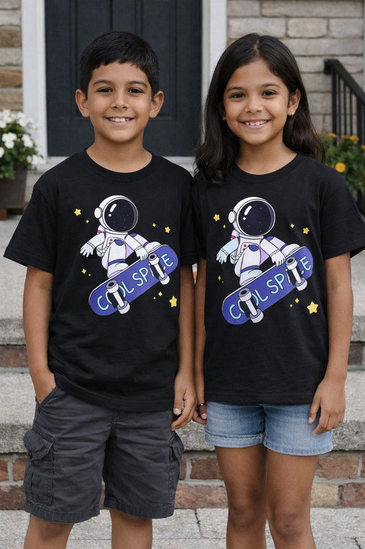 Chandail Manche Courte Astronaut en Skate