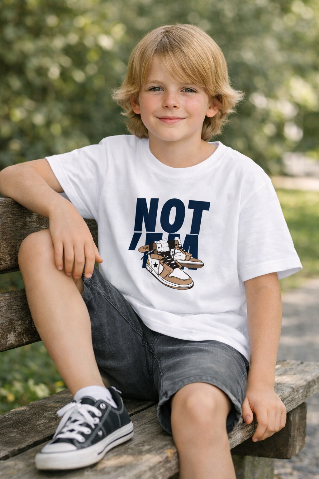 T-shirt Not - Blanc