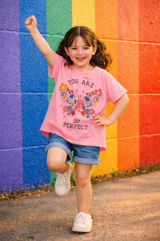 T-Shirt Papillon en Fleurs