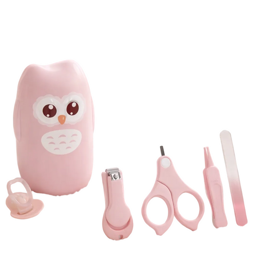 Set Soins des Ongles de bébé – Collection Hibou Rose