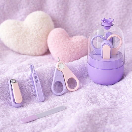 Set Soins des Ongles pour Bébé – Modèle Royauté Violet