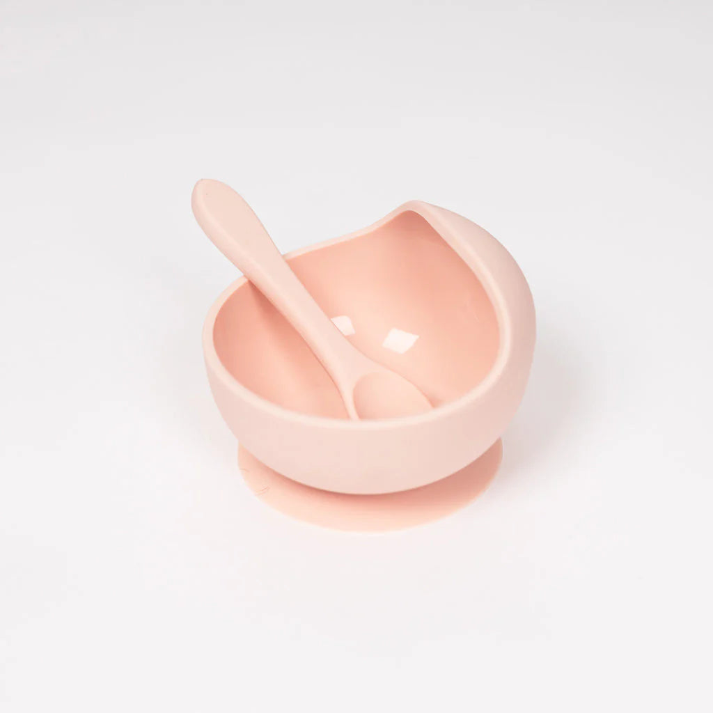 Ensemble bol à ventouse avec cuillère