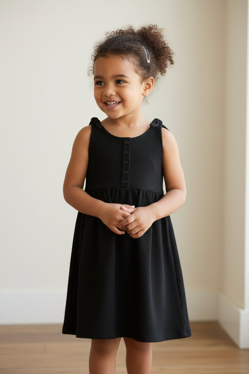 Robe gaufré Noir