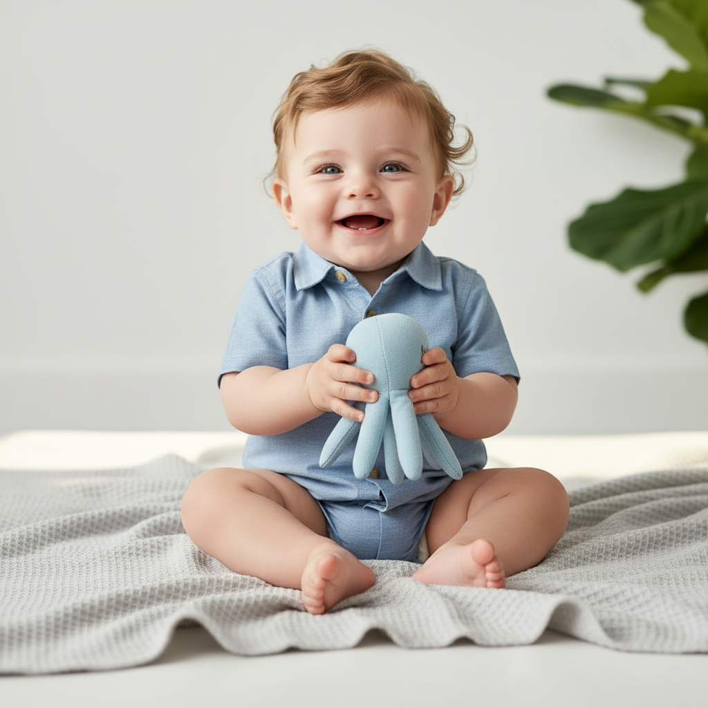 Chemise unie Bleue