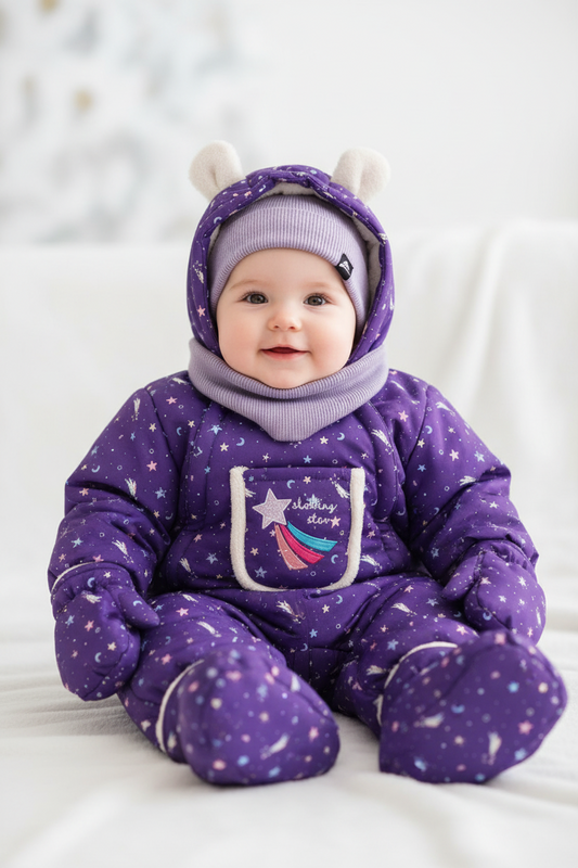 Habit d'hiver Étoiles Mauves (12 mois)