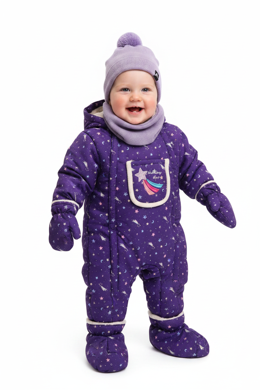 Habit d'hiver Étoiles Mauves (12 mois)