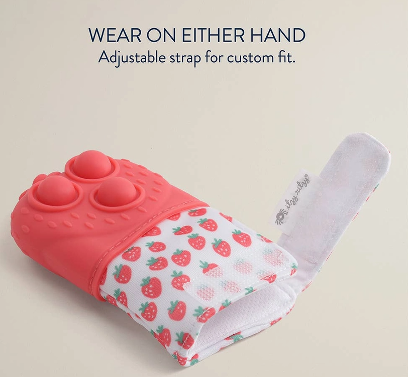 Gant de dentition Mitt Pop - Modèle Fraise