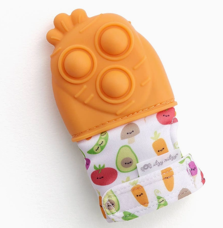 Gant de dentition Mitt Pop - Modèle Carotte