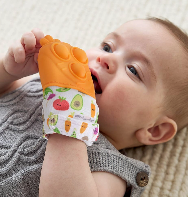 Gant de dentition Mitt Pop - Modèle Carotte
