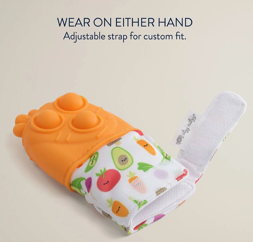 Gant de dentition Mitt Pop - Modèle Carotte
