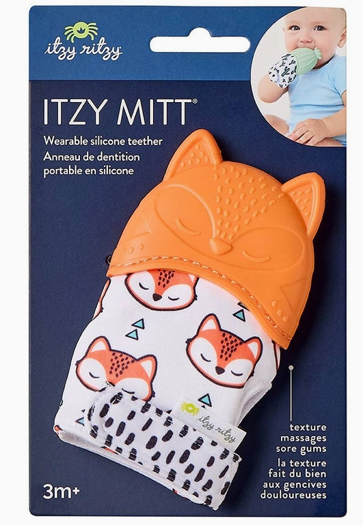 Mitaine de dentitionen silicone - Modèle Renard