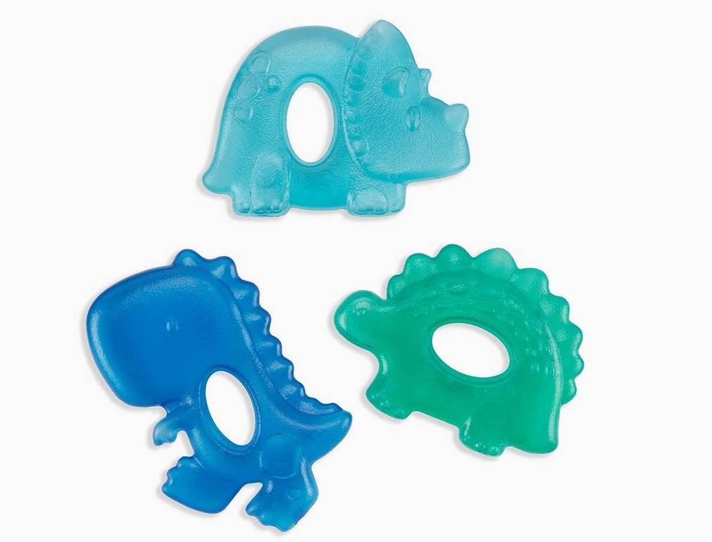 Anneaux de dentition remplis d'eau Cutie Coolers (Lot de 3 ) - Les amis Dinosaures