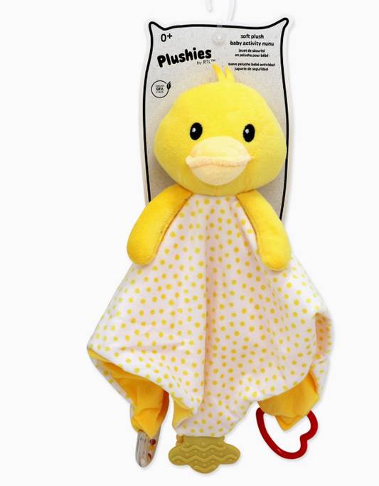 Couverture de sécurité en peluche stimulant et réconfortant - Modèle Canard