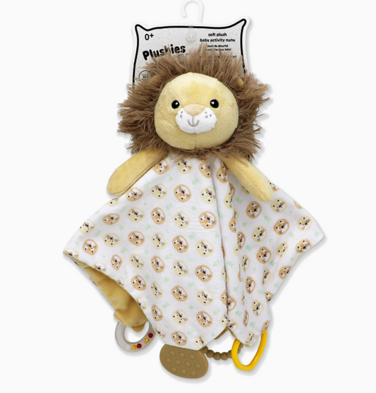 Couverture de sécurité en peluche stimulant et réconfortant - Modèle Lion