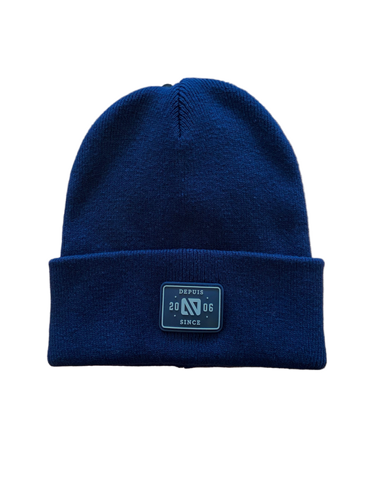 Tuque en tricot Unisexe Marine chiné