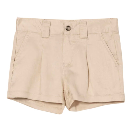Short uni à taille haute