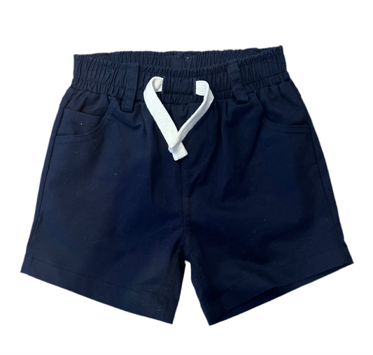 Short uni bleu marine
