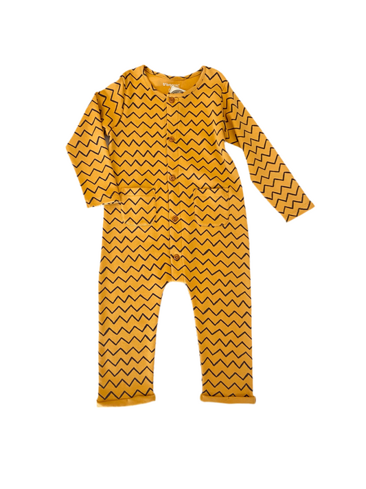 Pyjama zigzag jaune