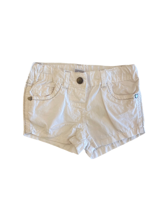 Short blanc couture argent à paillettes