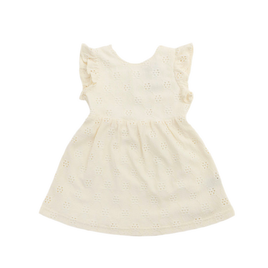 Robe ivoire à œillets