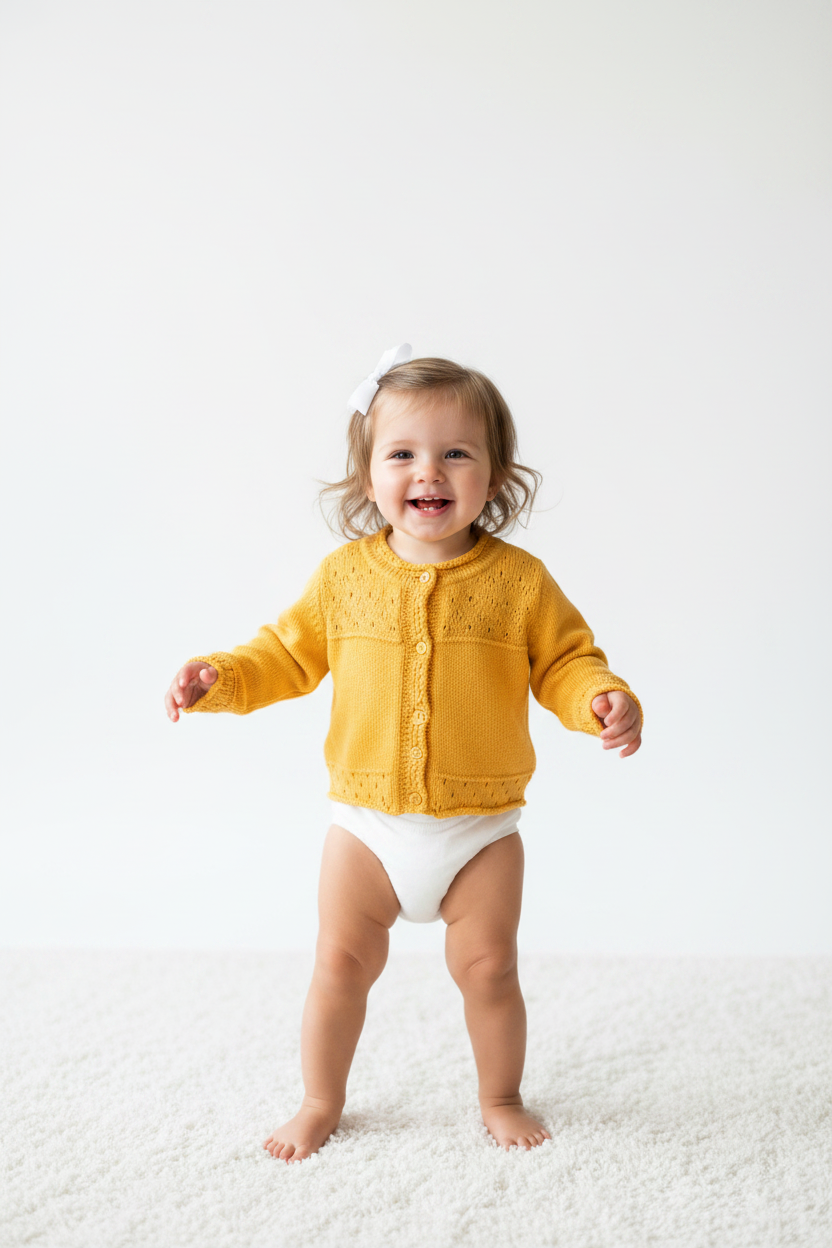 Cardigan Tricot ensoleillé