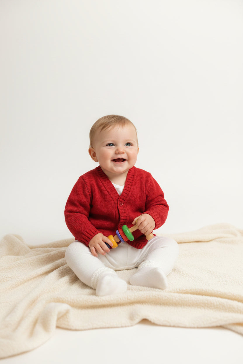 Cardigan Rouge Ultra Doux