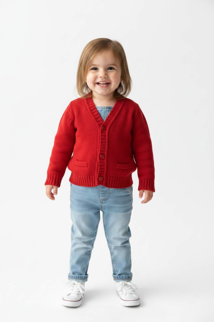 Cardigan Rouge Ultra Doux