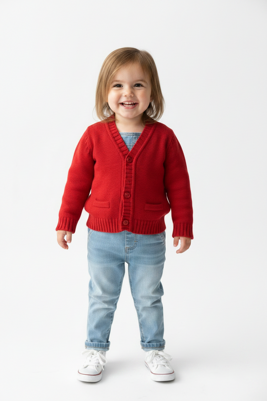 Cardigan Rouge Ultra Doux