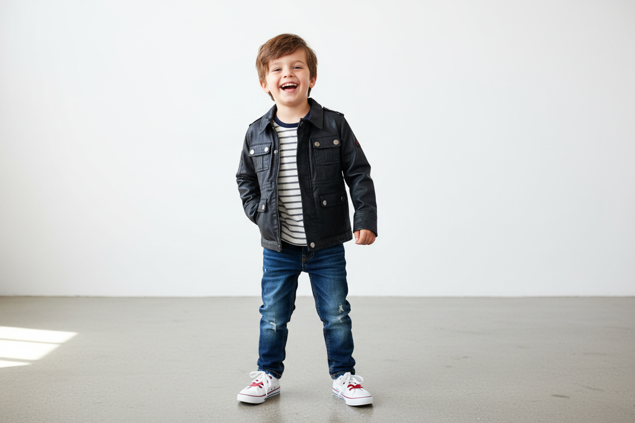 Manteau en cuir noir – Style audacieux & confort assuré