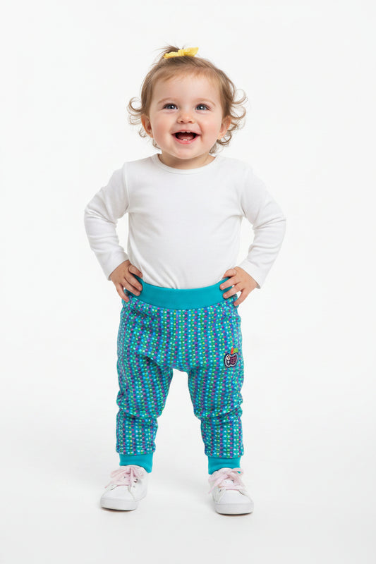 Leggings Bleu a pois