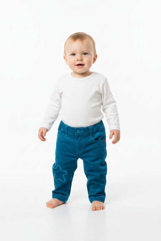 Pantalon Corduroy Bleu - Petite Étoile