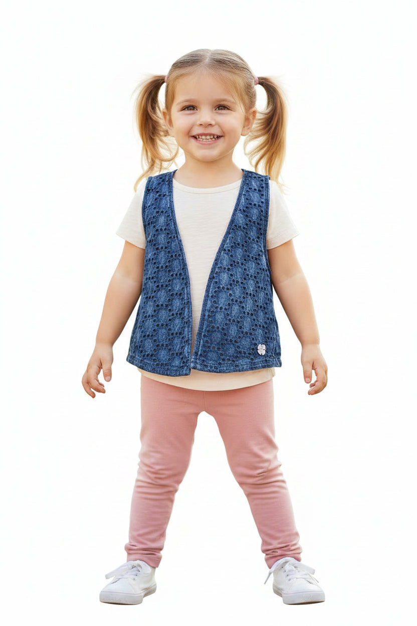 Gilet sans manche Bleu-Gris