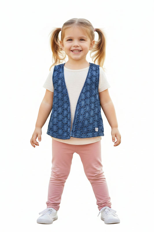 Gilet sans manche Bleu-Gris